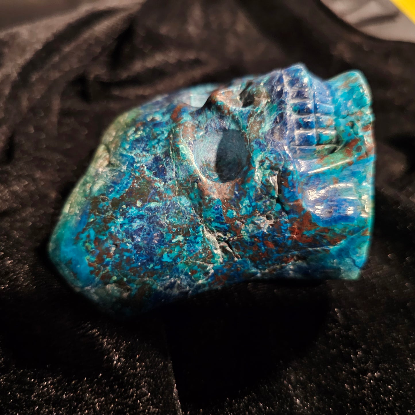 'True Blue' Chrysocolla Crystal Skull