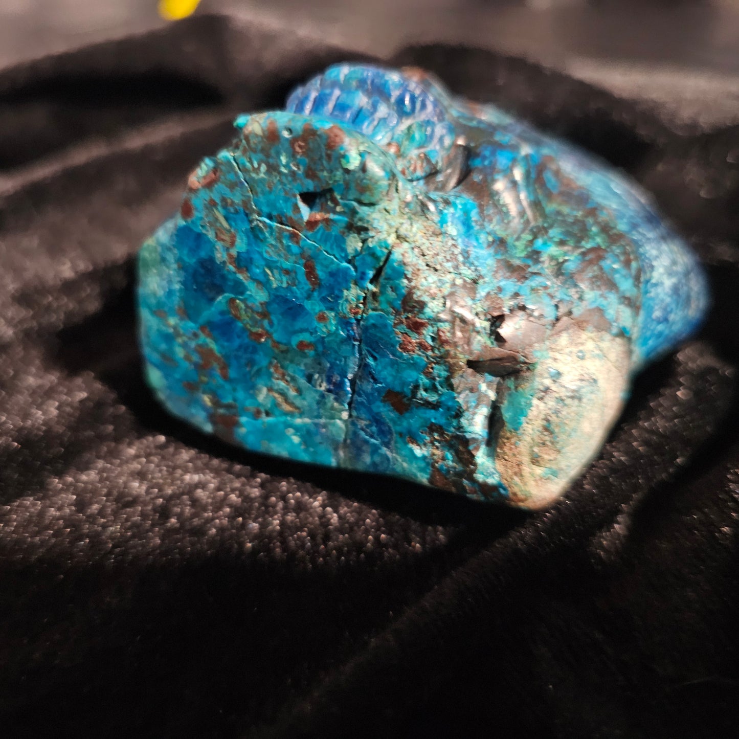 'True Blue' Chrysocolla Crystal Skull