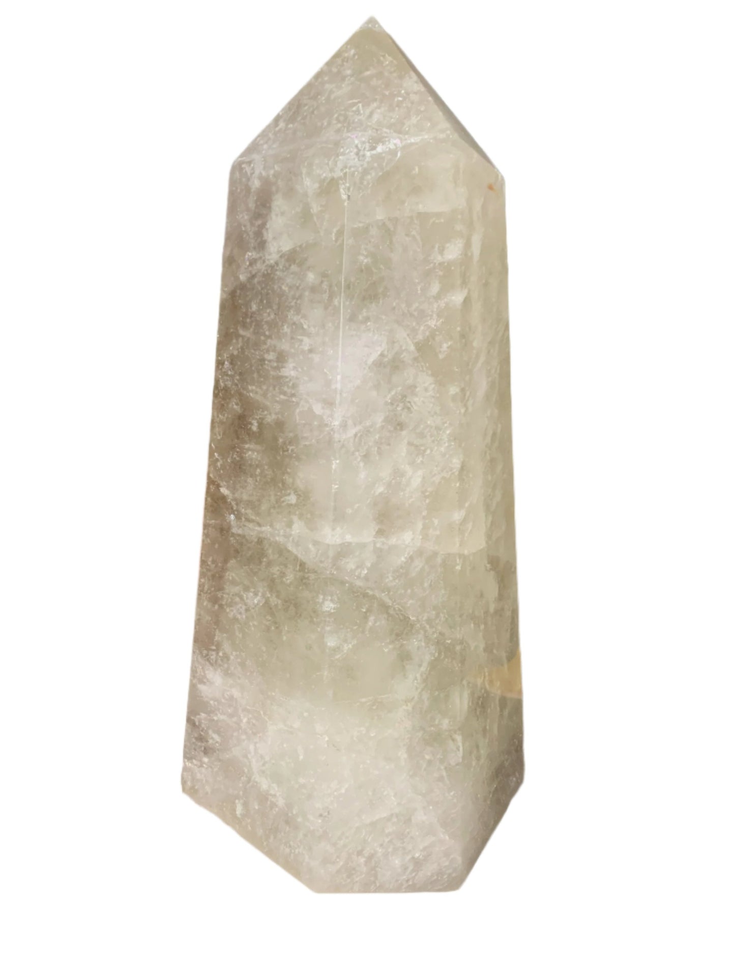 11lb 7oz Smoky Citrine Obelisk w/ Rainbows