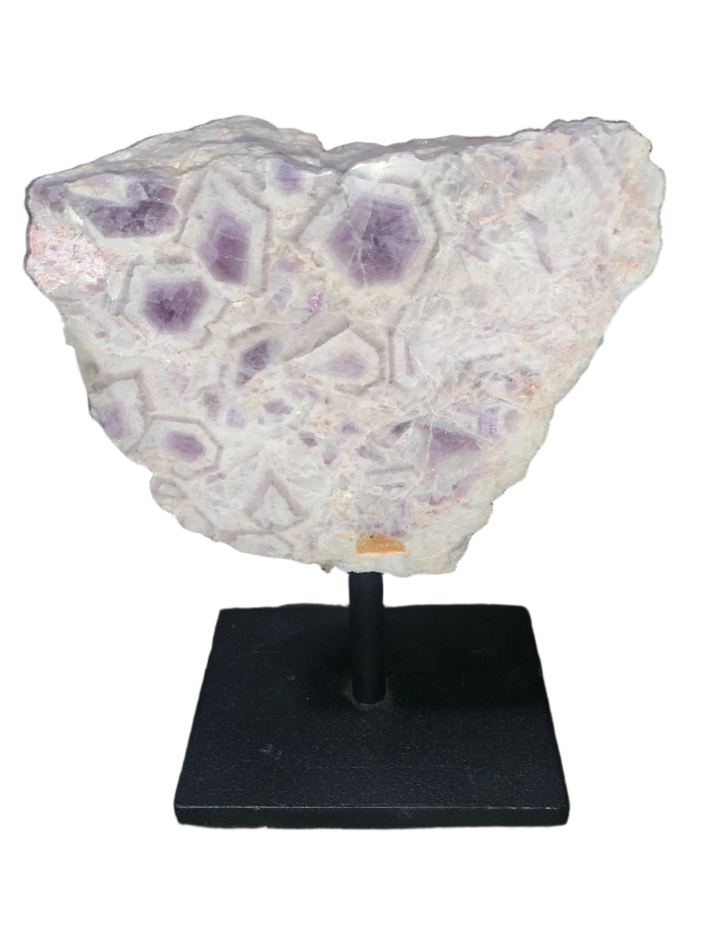 Gorgeous Brazilian Amethyst w Quartz on stand