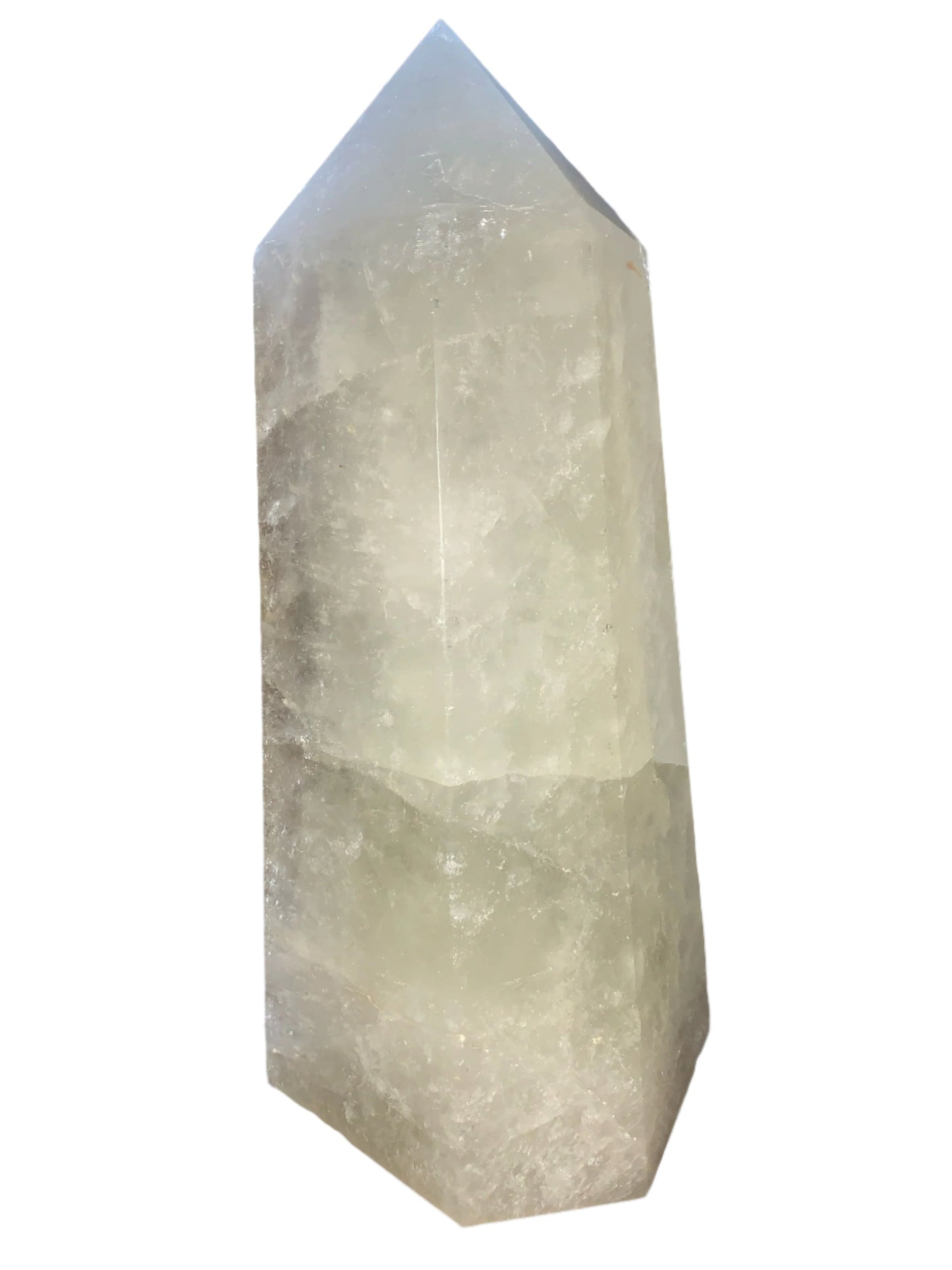 11lb 7oz Smoky Citrine Obelisk w/ Rainbows