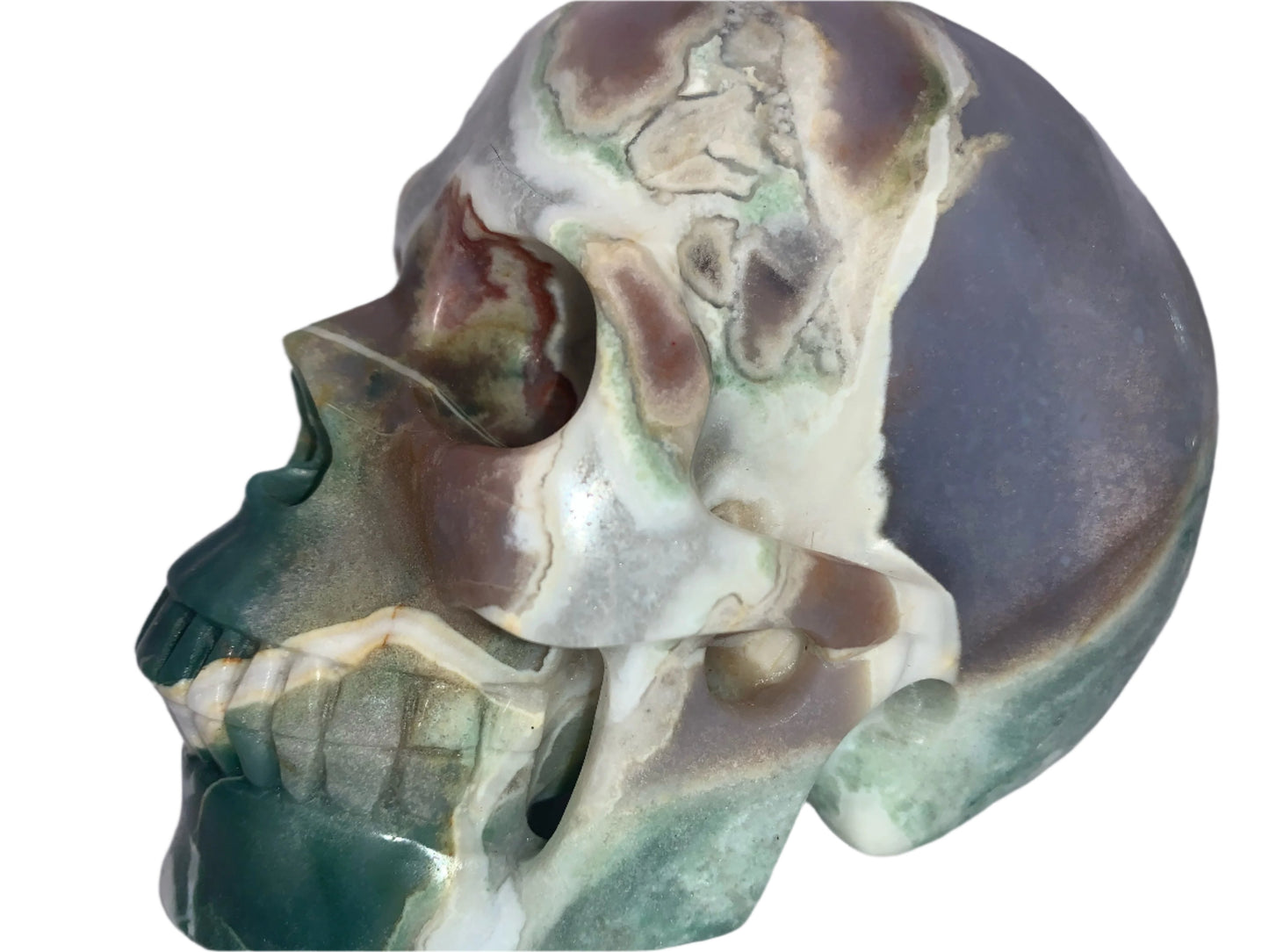 5.2" Indian Agate Crystal Skull