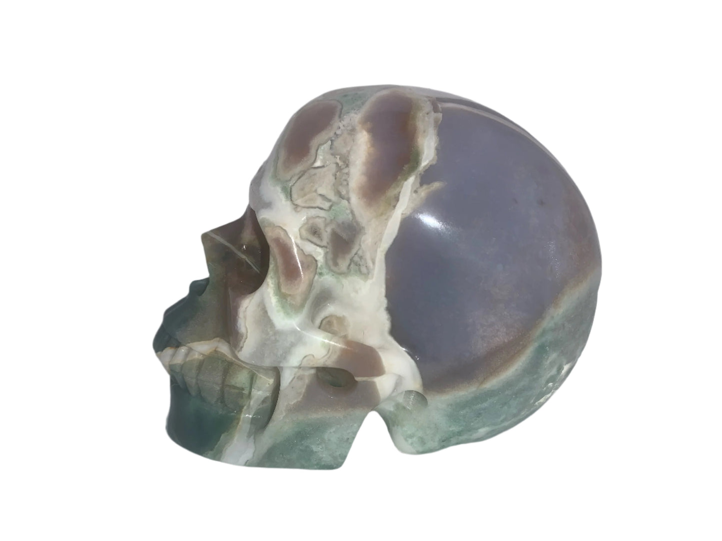 5.2" Indian Agate Crystal Skull