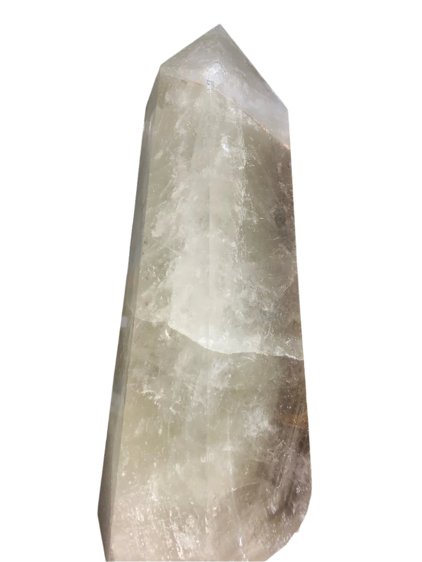 11lb 7oz Smoky Citrine Obelisk w/ Rainbows